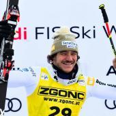 Ein Tscheche sorgte in Gröden für die große Sensation. © APA/afp / STEFANO RELLANDINI