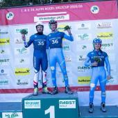 Fabian Achenrainer and Alex Oberhofer from South Tyrol beamed from the top. © All photos: Ulrich Wilhelm