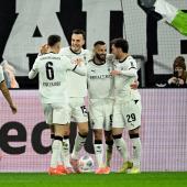 Gladbach: A lucky win. © APA/afp / INA FASSBENDER