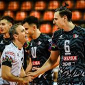 Libero Massimo Colaci und Simone Giannelli (rechts), zwei große Antreiber von Perugia.