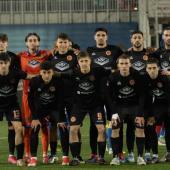 Lukas Sinn (bottom left, number 13) scored his first goal for his new club. © AC Ospitaletto Franciacorta