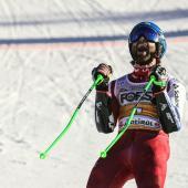 Marco Schwarz won in Alta Badia. © APA/afp / STEFANO RELLANDINI