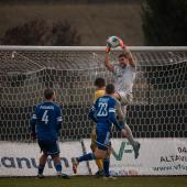 Obermais-Tormann Luca Tenderini parierte einen Elfmeter. © P. Schwienbacher