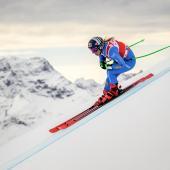 Sofia Goggia zählt zu den Favoritinnen. © APA/afp / FABRICE COFFRINI