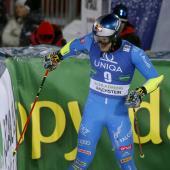 Alex Vinatzer loudly complained about his serious mistake. © APA / ERWIN SCHERIAU