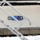 Andrea Vötter and Marion Oberhofer did not finish the race in Winterberg. © ANSA / TOMS KALNINS