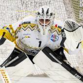 Andy Bernard, gardien de but du HC Meran. © BK Photo