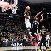 Anthony Edwards machte 55 Punkte, doch das reichte nicht aus. © APA / RONALD CORTES