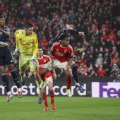 Le gardien de Benfica, Anatoliy Trubin, a marqué contre le Real Madrid dans le temps additionnel. © ANSA / MIGUEL A. LOPES