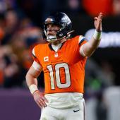 Bo Nix jubelte mit den Denvar Broncos. © APA / JUSTIN EDMONDS