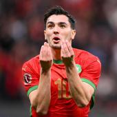 Brahim Diaz und Marokko stehen im Viertelfinale. © APA/afp / SEBASTIEN BOZON