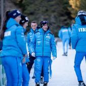 The alpine luge team from South Tyrol, including Daniel Gruber (center), are aiming for another strong showing in the Passeier Valley. © Ulrich Wilhelm