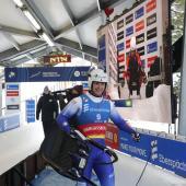 Dominik Fischnaller hat gut lachen: Mit der Teamstaffel feierte er einen Podestplatz. © ANSA / TOMS KALNINS