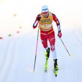 Johannes Høsflot Klæbo war wieder einmal eine Klasse für sich. © ANSA / ANDREA SOLERO