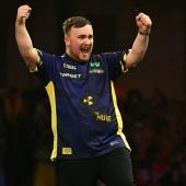 Luke Littler will den Titel verteidigen. © AFP / BEN STANSALL