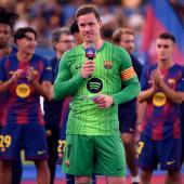 Marc-Andre Ter Stegen steht vor seinem Abschied von Barcelona. © APA/afp / JOSEP LAGO