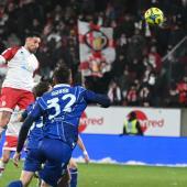 Mit einem wuchtigen Kopfball erzielte Emanuele Pecorino das 2:0 für den FCS.