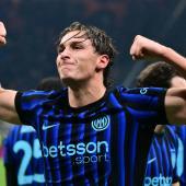 Pio Esposito hat Inter den Sieg beschert. © APA/afp / STEFANO RELLANDINI