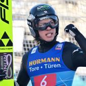 Ren Nikaido feierte in Innsbruck seinen Premierensieg. © APA/afp / KERSTIN JOENSSON