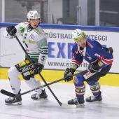 Robert Öhler & Co. zogen gegen Bregenzerwald und Laurin Liesch (r.) den Kürzeren. © M. Pattis