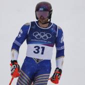 Aj Ginnis beendete bei Olympia in Bormio seine Karriere. © ANSA / GUILLAUME HORCAJUELO