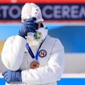 Bronze-Gewinner Sturla Holm Laegreid  macht privat keine einfache Zeit durch. © ANSA / PIERRE TEYSSOT