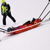 Cassie Sharpe était inconsciente après sa chute. © APA/afp / KIRILL KUDRYAVTSEV
