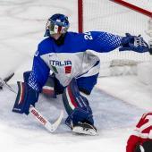 Damian Clara stellte sich den Schweizern wie eine Wand entgegen. © ANSA / SALVATORE DI NOLFI