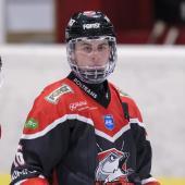 David Galassiti sicherte den Kalterer Hechten den Derbysieg gegen den HC Eppan. © Max Pattis