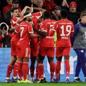 Der FC Bayern jubelte gegen Leipzig. © ANSA / RONALD WITTEK
