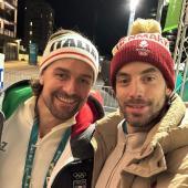 Der Italo-Schwede Mikael Frycklund (links) freut sich auf das Duell gegen sein Heimatland.