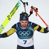 The new Olympic champion in the pursuit: Martin Ponsiluoma © APA/afp / FRANCK FIFE