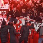 Der SC Freiburg zog in das Halbfinale des DFB-Pokal ein. © ANSA / CLEMENS BILAN
