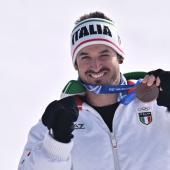 Dominik Paris holte in Bormio seine erste Olympia-Medaille. © APA/afp / JEFF PACHOUD