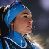 Dorothea Wierer bestreitet am Samstag das letzte Rennen ihrer Karriere. © APA/afp / FRANCK FIFE