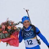 Dorothea Wierer has retired from biathlon. © ANSA / PIERRE TEYSSOT