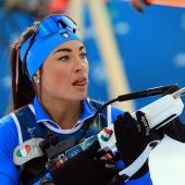 Dorothea Wierer kämpft mit der Mixed-Staffel um eine Medaille bei den Olympischen Spielen © ANSA / PIERRE TEYSSOT