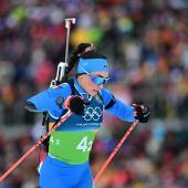 Dorothea Wierer made a mistake at the shooting range in the women's relay. © ANSA / MARTIN METELKO