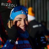 Dorothea Wierer steht vor dem letzten Highlight ihrer Karriere: Die Heimspiele in Antholz. © APA/afp / OLIVIER CHASSIGNOLE