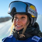 L'un des visages des Jeux&nbsp;: Eileen Gu © APA/afp / ADEK BERRY