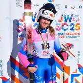 Giorgia Collomb hat am Mittwoch gemeinsam mit Ilaria Ghisalberti ein Europacup-Rennen gewonnen. © FISI