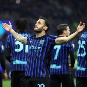 Hakan Calhanoglu fixierte am Samstag den 2:0-Endstand. © ANSA / MATTEO BAZZI