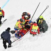 Un autre accident grave s'est produit dans le half-pipe de Livigno. © APA/afp / JEFF PACHOUD