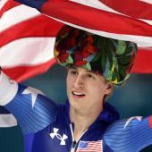 Jordan Stolz hat seine zweite Goldmedaille gewonnen. © ANSA / ROBERT GHEMENT