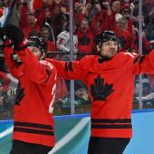 Kanada fordert die USA im Showdown um Gold. © APA/afp / ALEXANDER NEMENOV