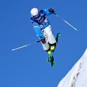 Maria Gasslitter in der Qualifikation in Livigno. © APA/afp / KIRILL KUDRYAVTSEV