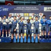 Matteo Bianchi und Mattia Predomo gewannen mit Italien (ganz rechts) Bronze.