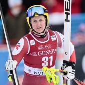 Nina Ortlieb était de loin la plus rapide. © ANSA / Geir Olsen