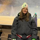 Sara Kaneppele bei der Eröffnungsfeier am vergangenen Freitag im San-Siro-Stadion.