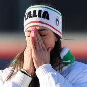 Star-Biathletin Lisa Vittozzi. © ANSA / PIERRE TEYSSOT